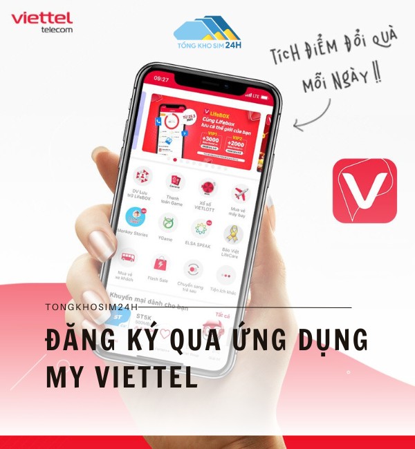 Đăng ký qua ứng dụng My Viettel