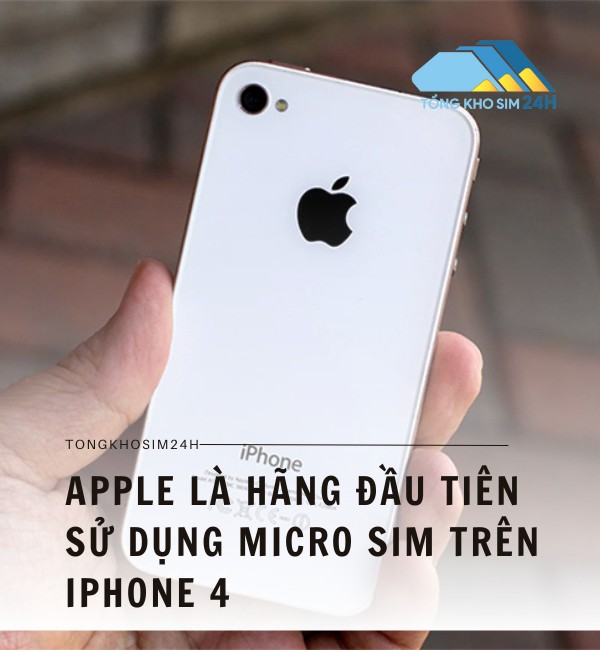 Apple là hãng đầu tiên sử dụng loại sim này